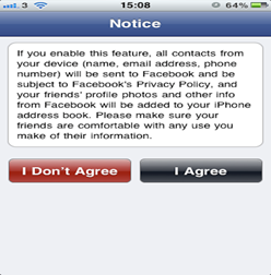 Facebook privacy poliicy