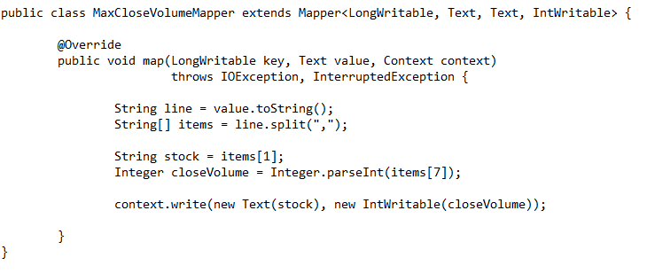 Mapper function in hadoop