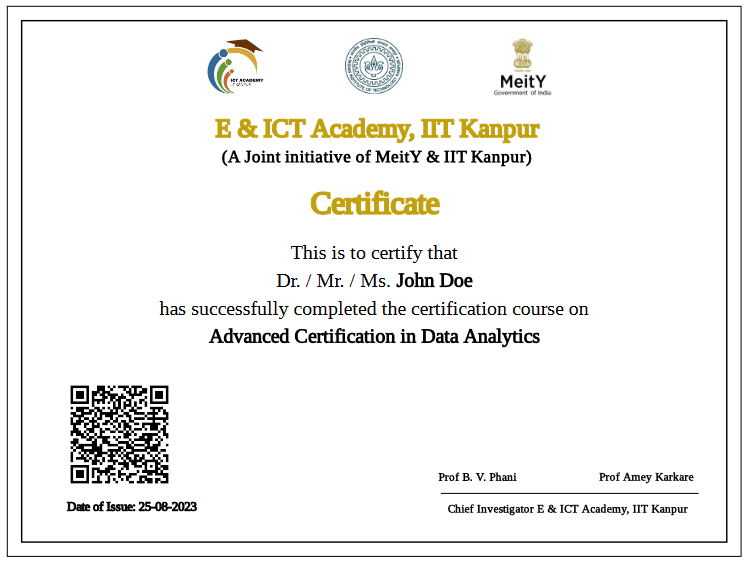 Data Analytics Course Online by IIT Kanpur